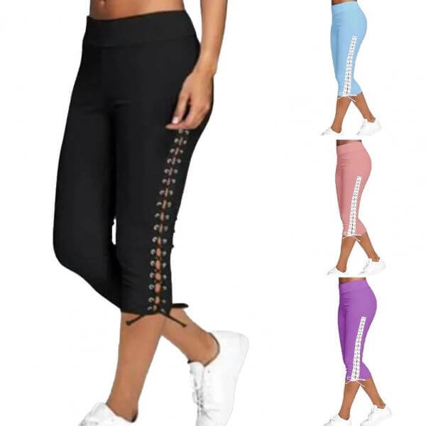 LACE UP CAPRI LEGGINGS Sell This Now