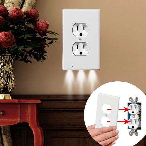 OUTLET WALL PLATE WITH LED NIGHT LIGHTS Sell This Now