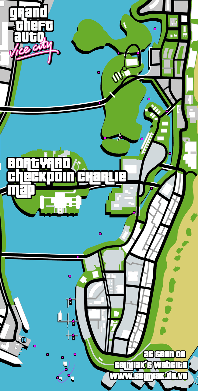 GTA Vice City Checkpoint Charly (Boatyard) Walkthrough Playstation