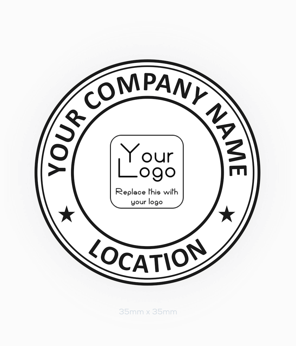 Round Stamp Q4040 Selo Print