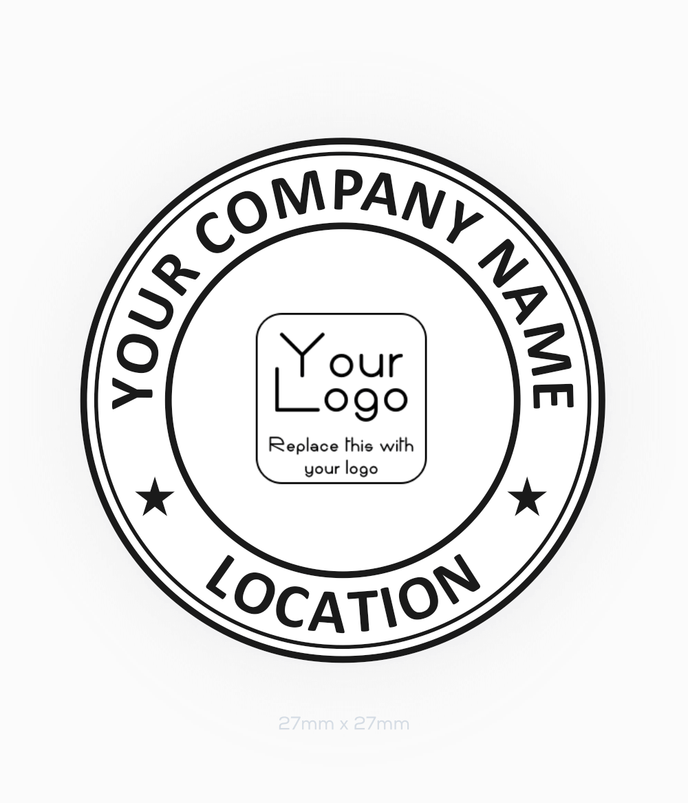 Round Stamp R30302 Selo Print