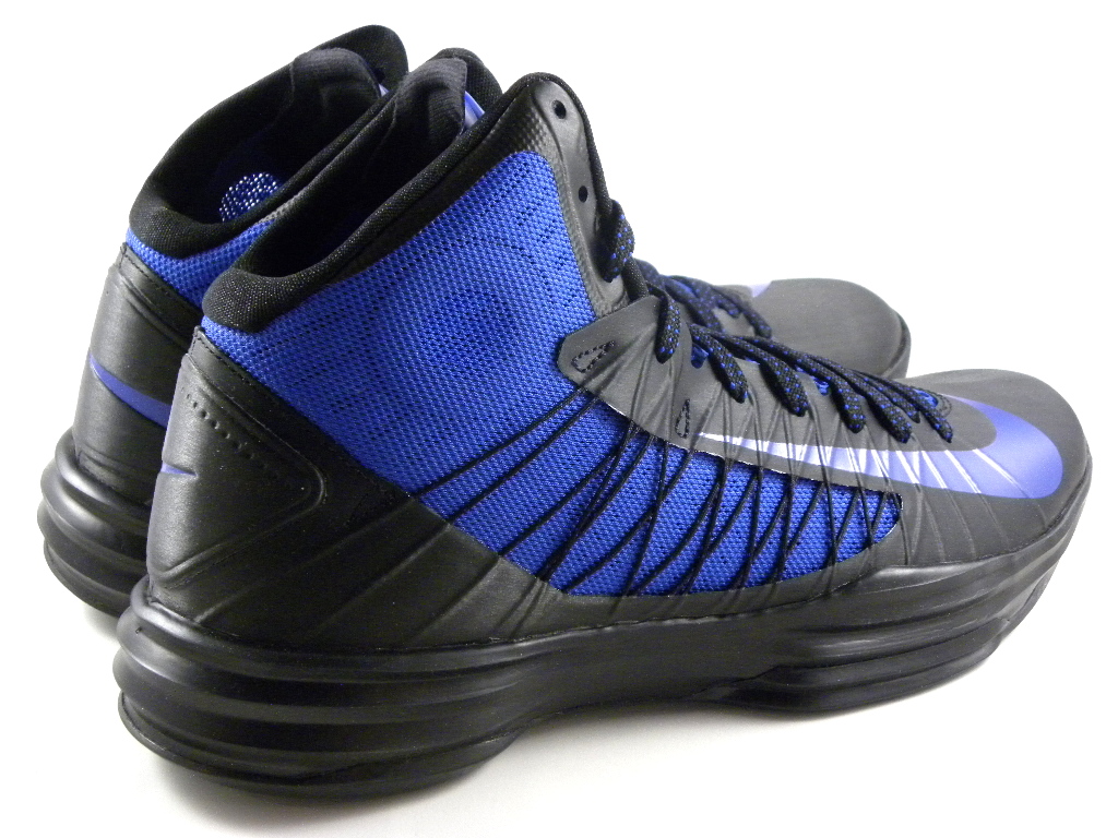 Nike Hyperdunk 2012 Black/Royal Blue Basketball Mens Shoes 524934 005
