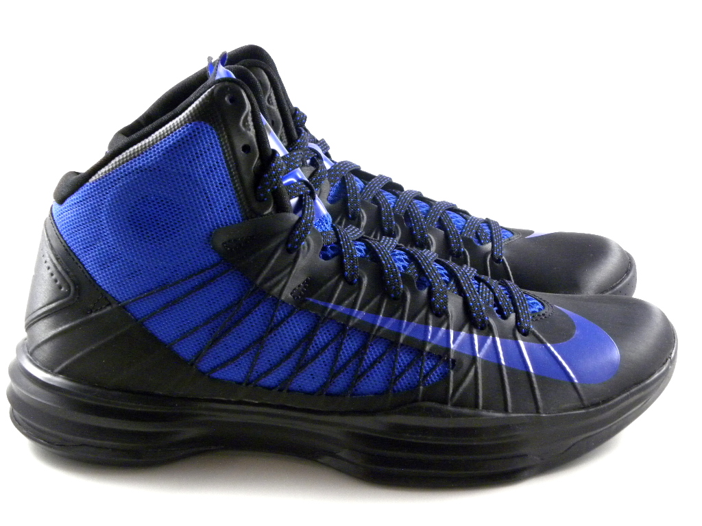Nike Hyperdunk 2012 Black/Royal Blue Basketball Mens Shoes 524934 005