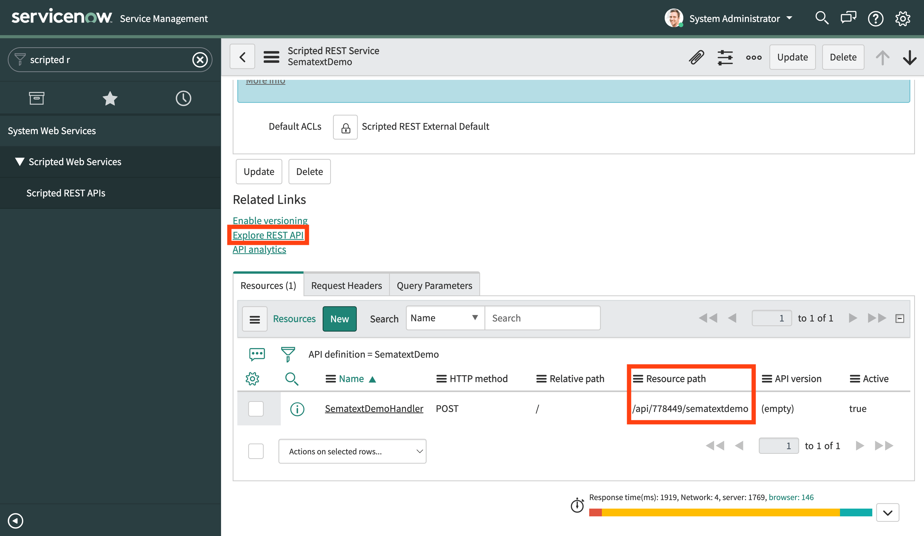 ServiceNow Alerts Integration