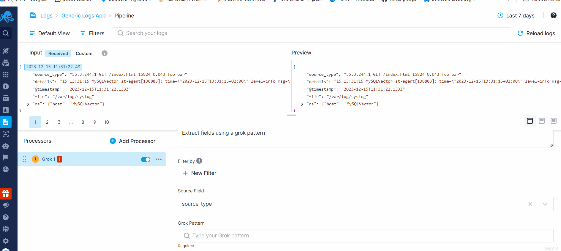 Field Extractor Processor