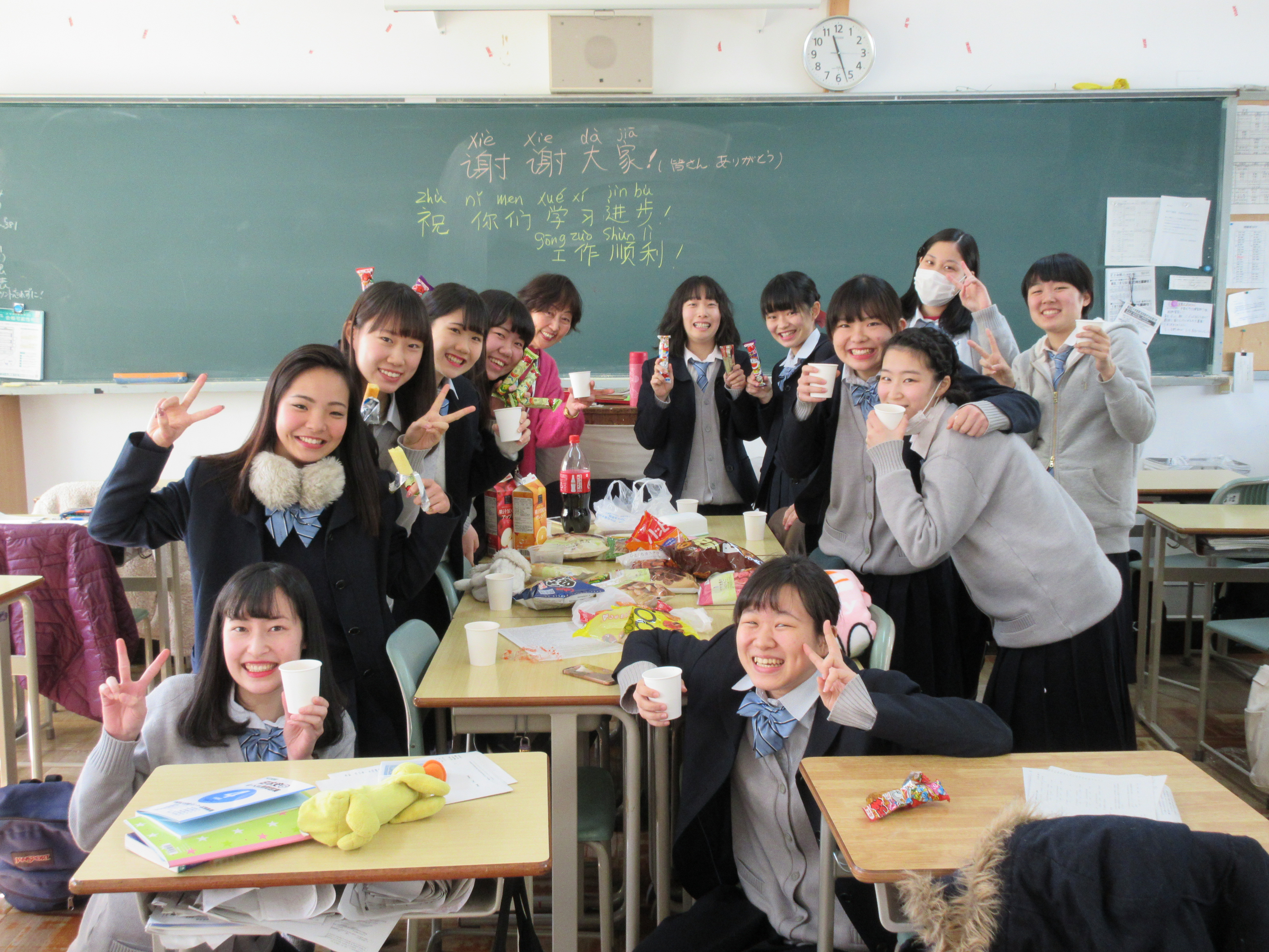 3年生の第2外国語最後の授業 大阪府立泉北高等学校