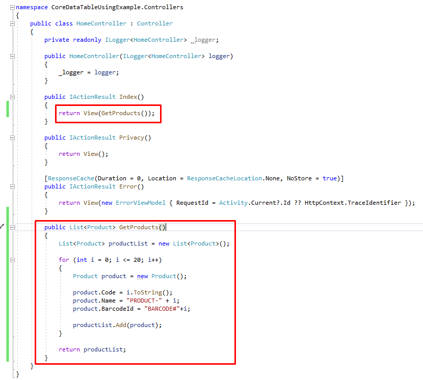 Core DataTable Client Side Semih Çelikol