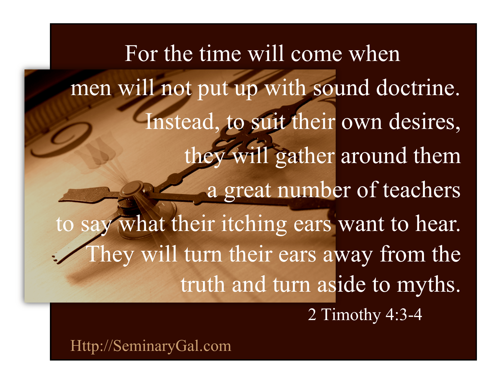 The Time Will Come Seminary Gal The Time Will Come Making the