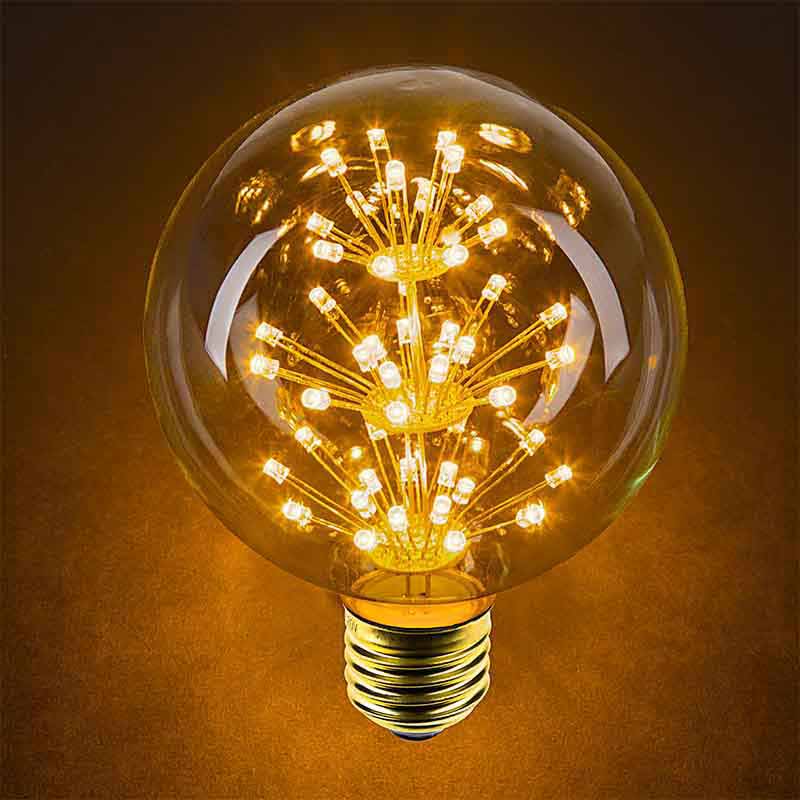 Edison Light Bulbs, Vintage LED Bulb, Edison Bulb LED, LED Fireworks