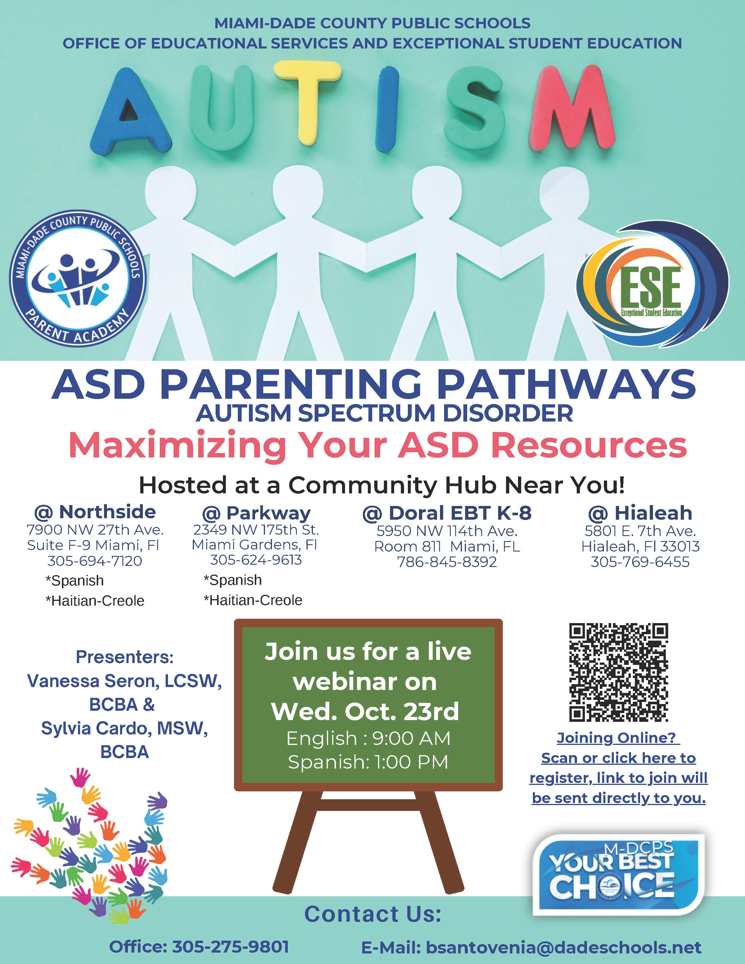 ASD Parenting Pathways Maximizing your ASD Resources Seminole Elementary