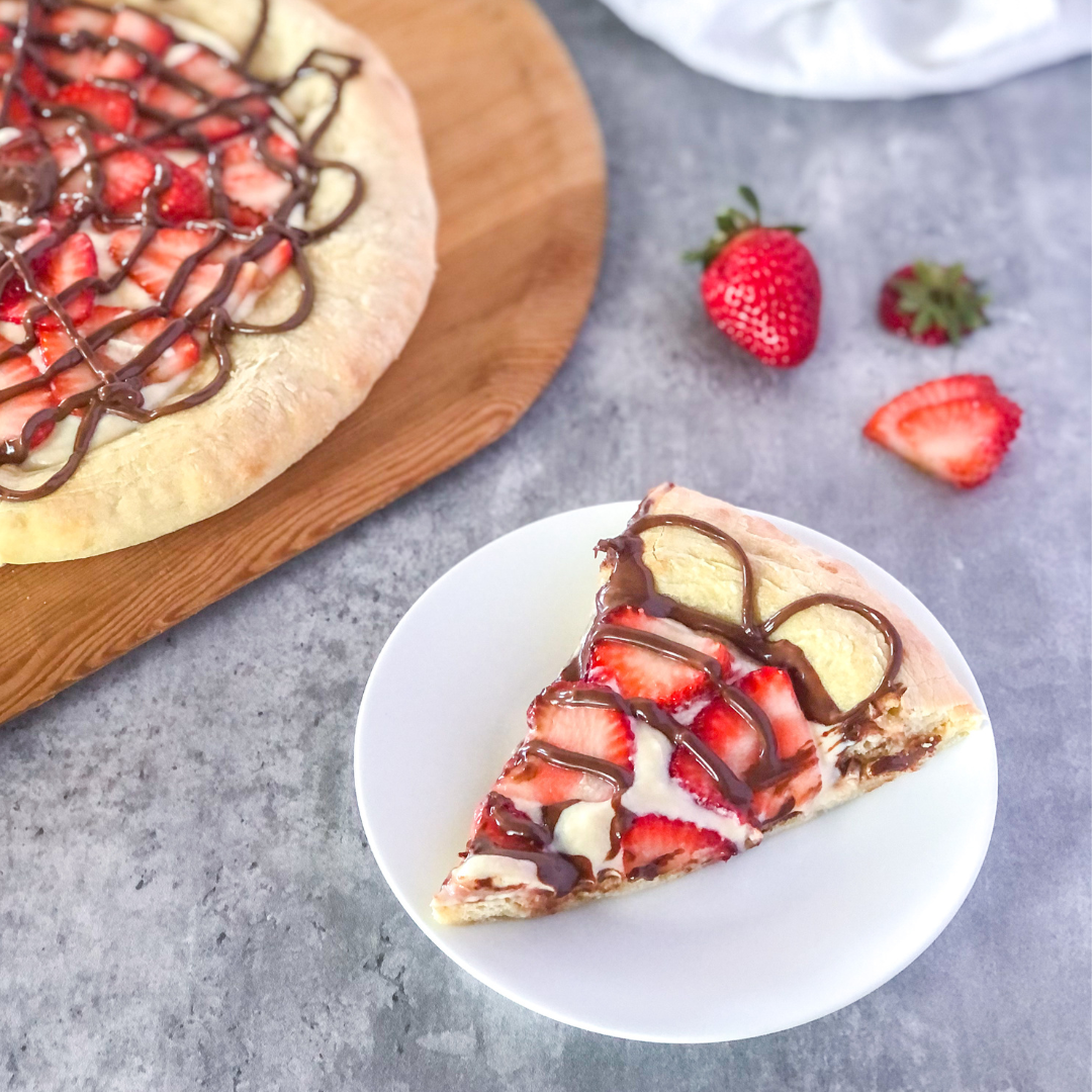 Nutella Strawberry Dessert Pizza SemiSweet Bites