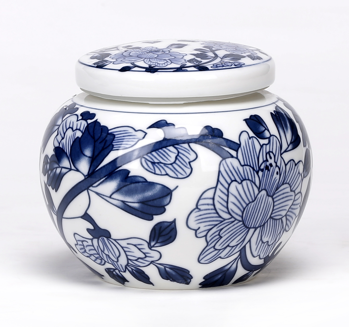 Porcelain Blue and White Tea Jar SEMK Home