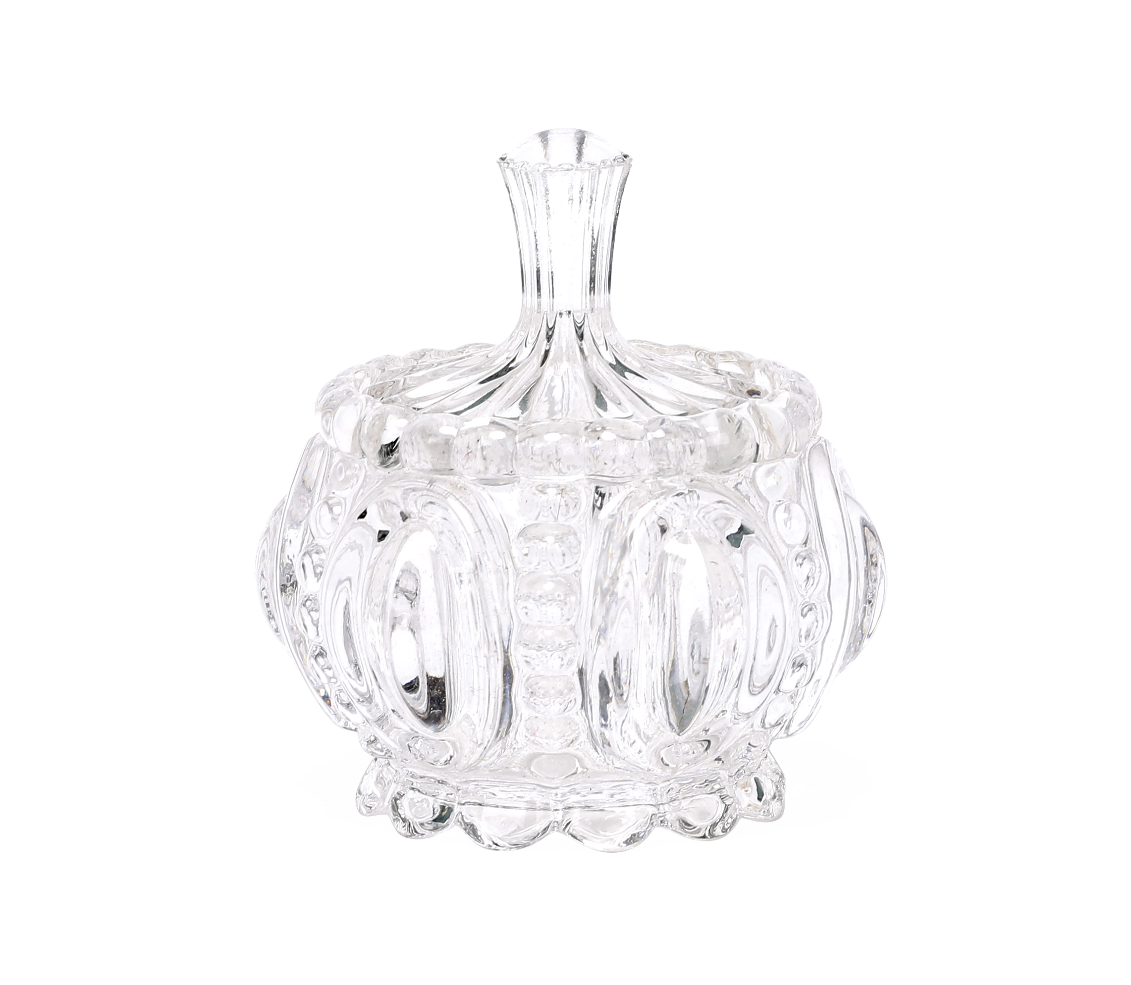 Glass Ornate Trinket Box SEMK Home