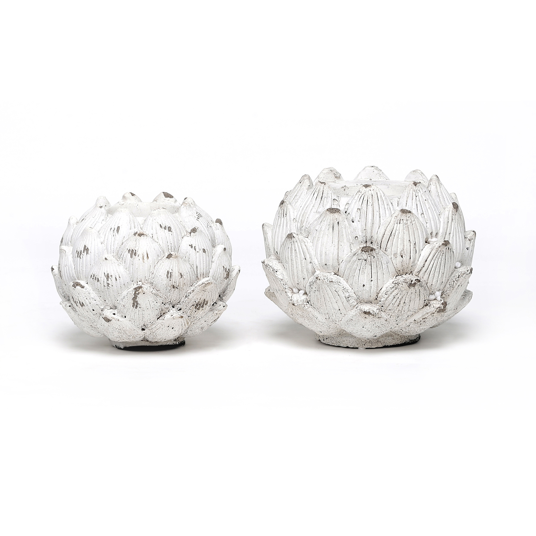 Ceramic Artichoke Candle holder Set of 2 SEMK Home