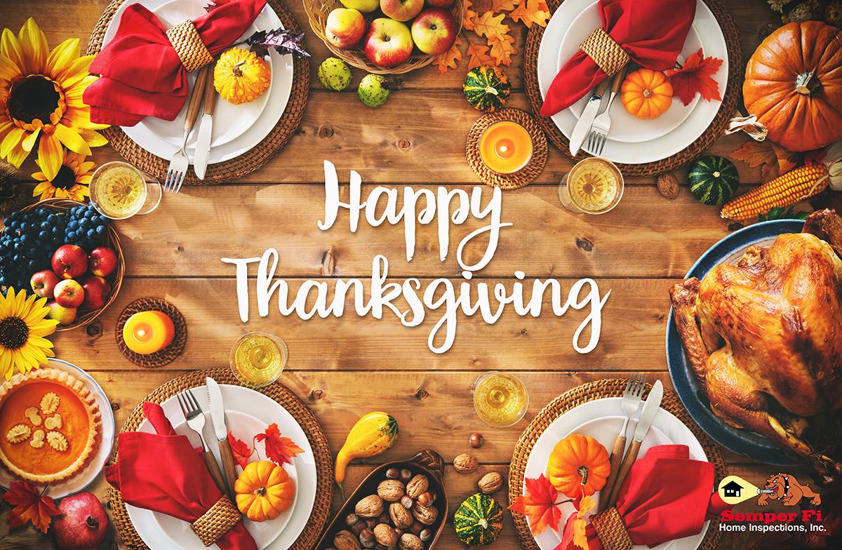 Happy Thanksgiving 2020 Dallas / Fort Worth Home Inspections
