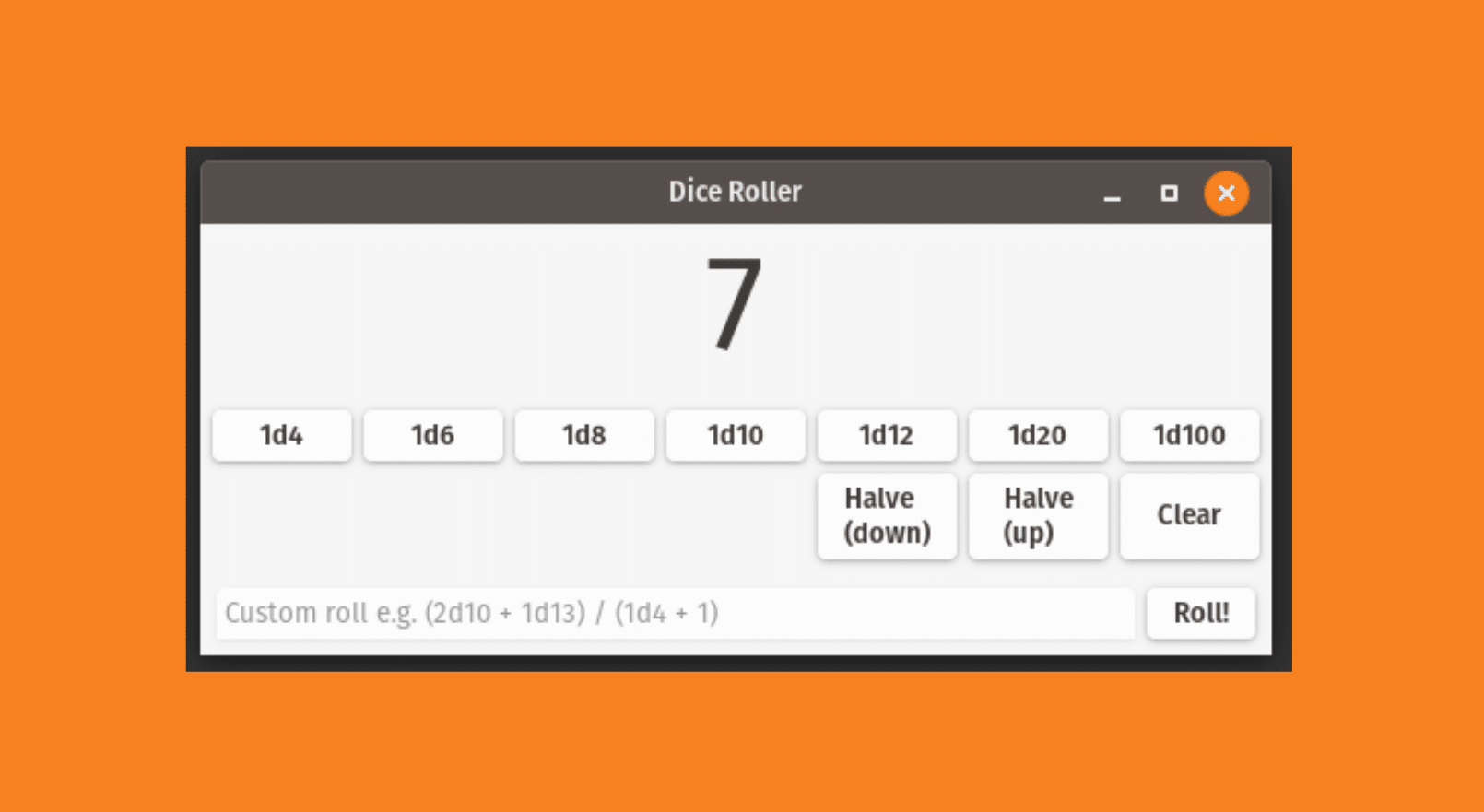 Como instalar o Dice Roller, um jogo de dados, no Ubuntu, Fedora