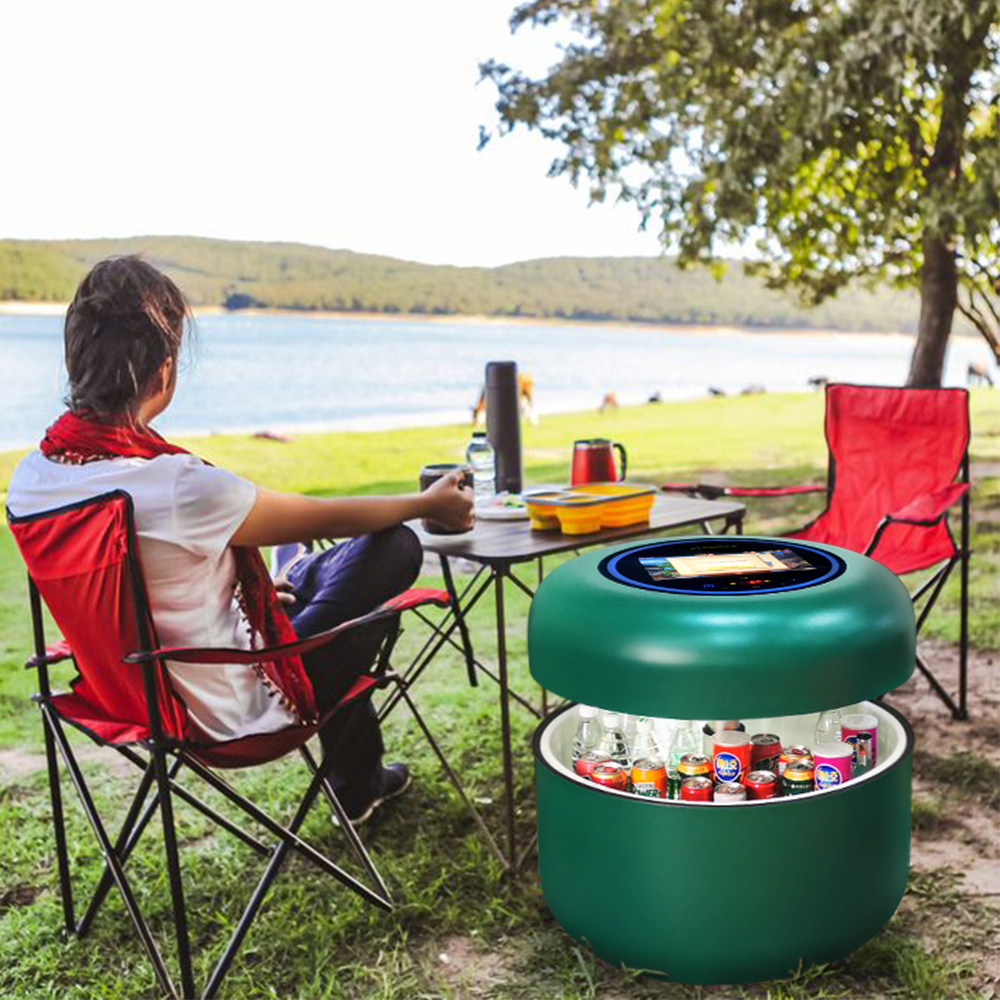 Smart wifi coffee table with smart refrigerator Semra