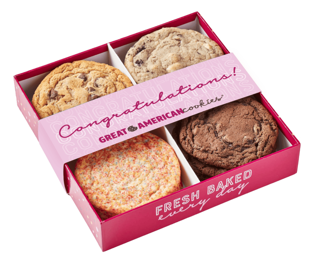Congrats Gift Box Great American Cookies