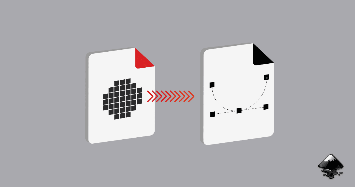 Convert an image to vector inkscape ksebutton