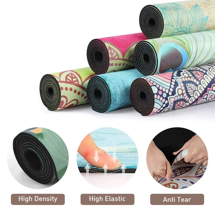 135cm Big Size Suede+Rubber Yoga Mat Professional Yoga Products Supplier