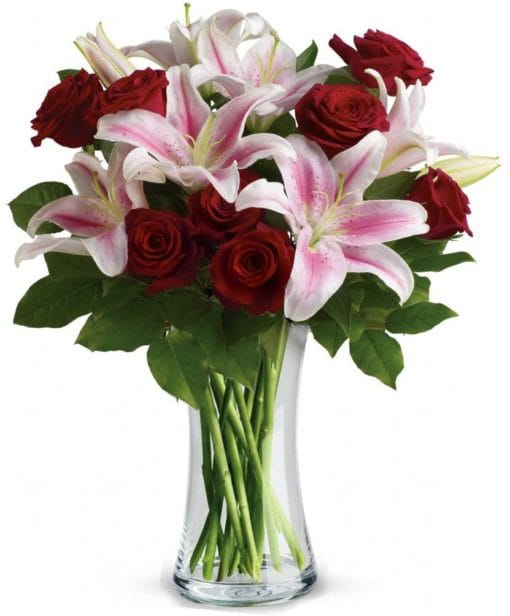 Birthday Lilies & Roses Send Birthday Flowers to Pakistan