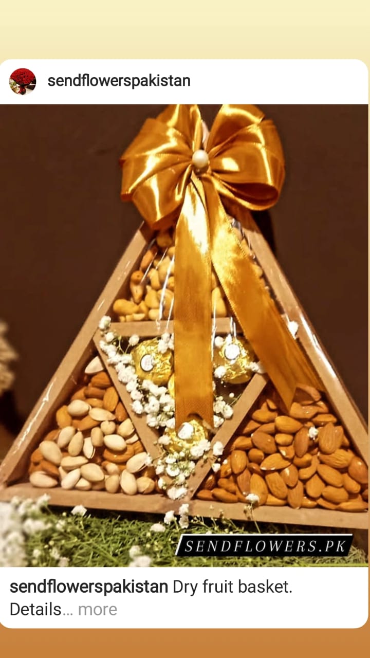 Triangle Dry Fruit Basket Dry Fruits Basket Delivery Lahore