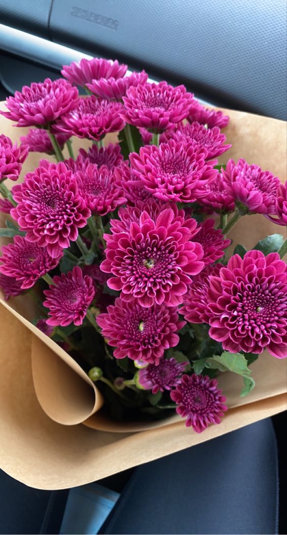 Purple Flower Bouquet Chrysanthemum Flower Sendflowers.pk
