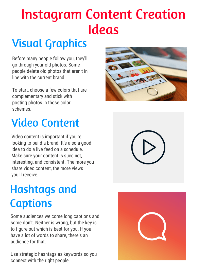 Instagram Content Creation Ideas