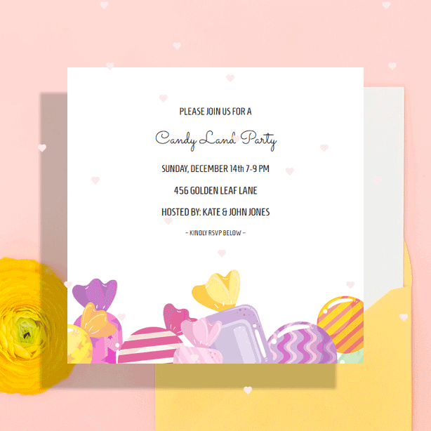 Free Animated Online Birthday Invitations with RSVP Sendo