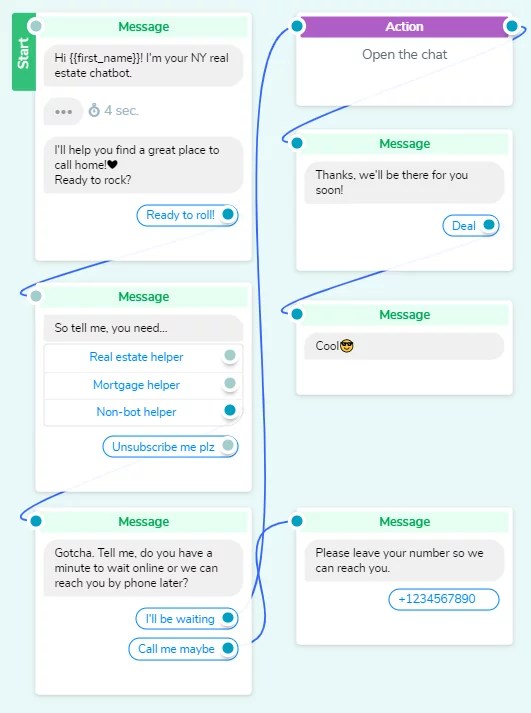 Real Estate Chatbot Guidelines [Real Estate Chatbot Template Included