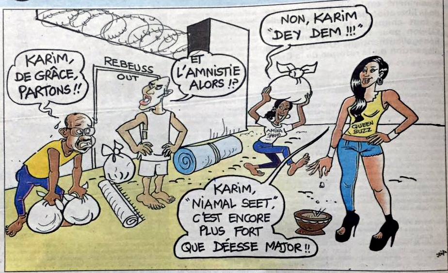 Grâce, amnistie, Queen Buzz, de qui se moqueton?