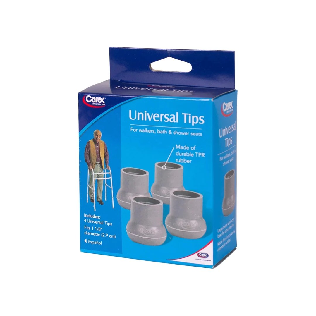 Carex Walker and Bath Bench Tips Fits 1 1/8Inch Tubing