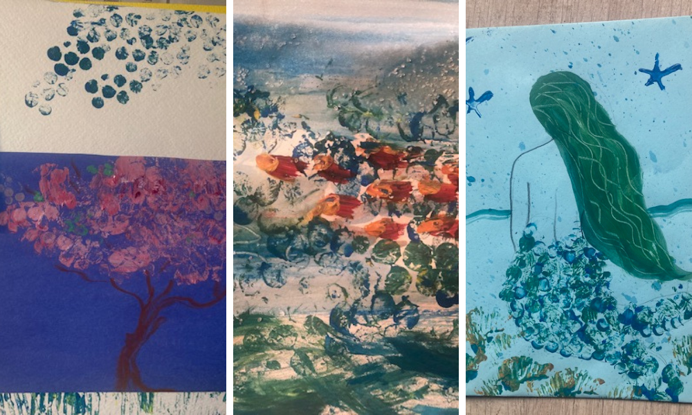 Express Yourself with Art Painting Using Bubble Wrap Senior