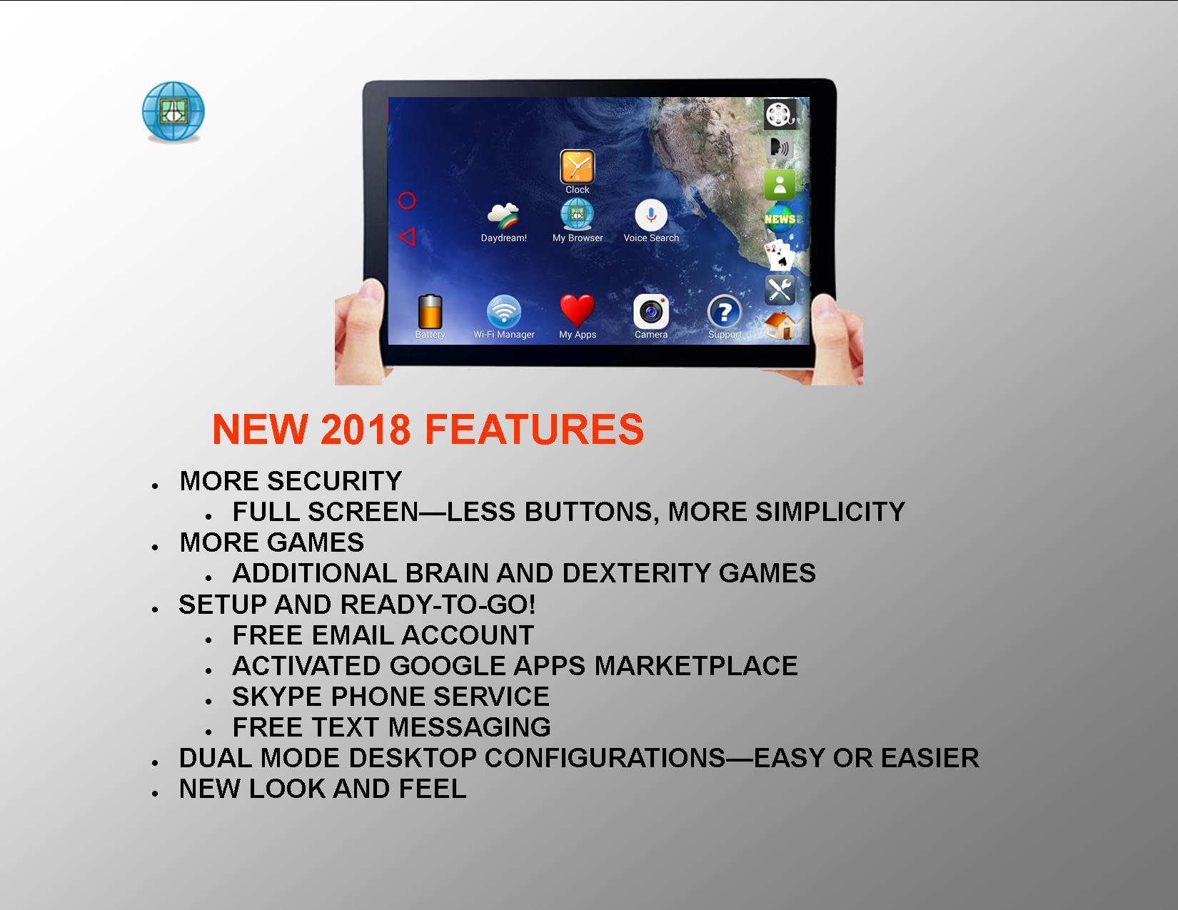 Touchscreen Tablet Computer for Seniors