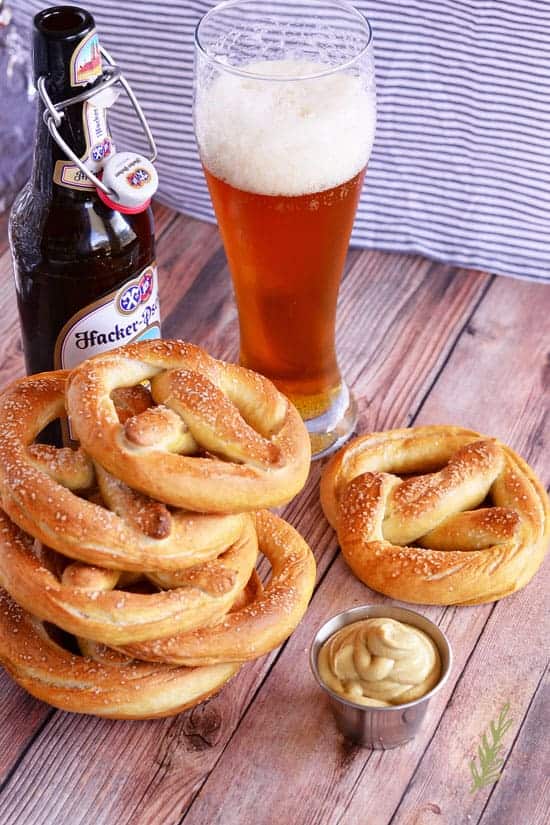 German Pretzel And Beer