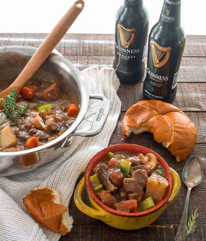 Rustic Guinness Beef Stew One Dish St. Paddy's Day Meal