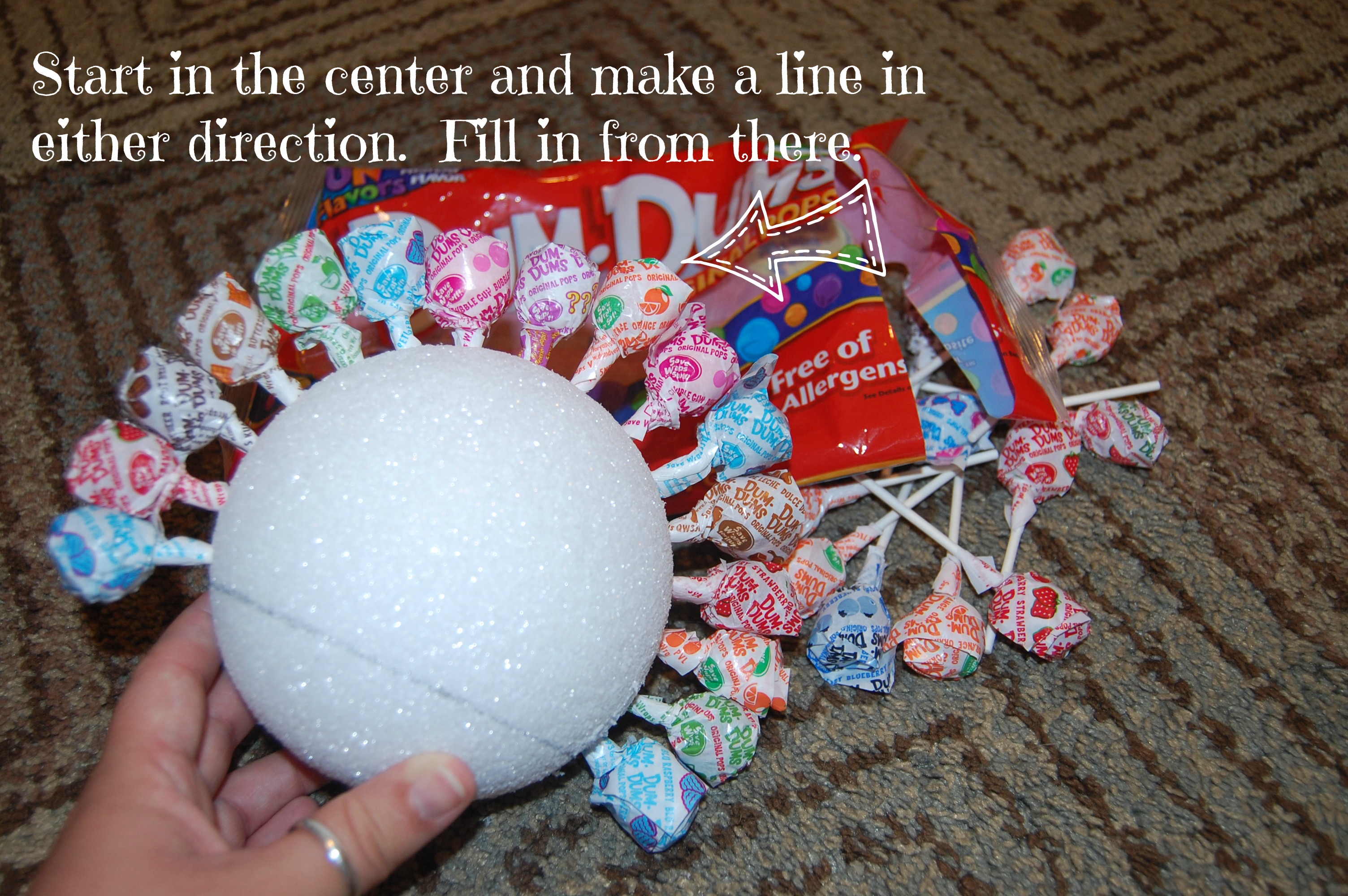 Back to School DIY Dum Dum Lollipop Tree