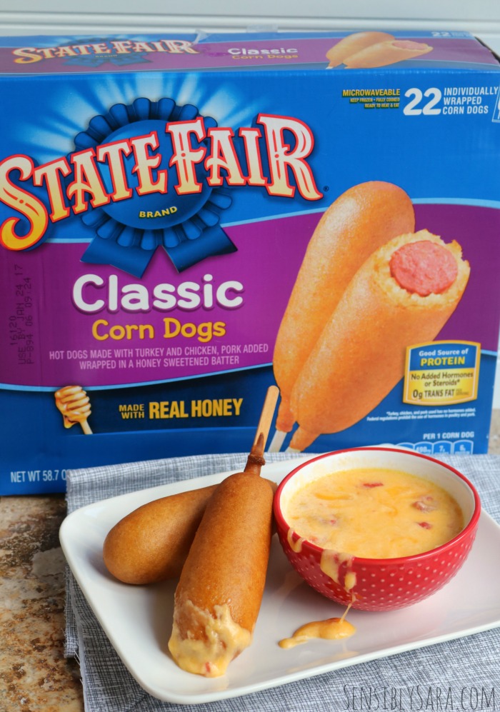 [AD] State Fair Corn Dogs and Cheese Dip Recipe PowerTheirPlay