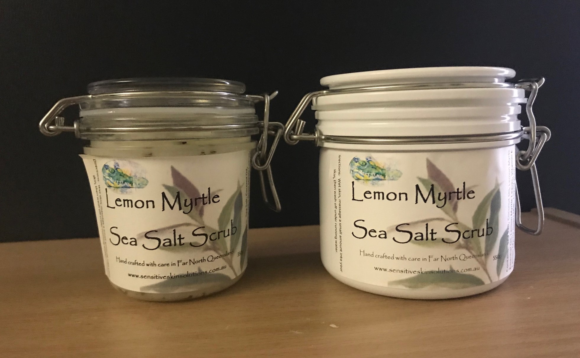 Lemon Myrtle Sea Salt Scrub Sensitive Skin Solutions