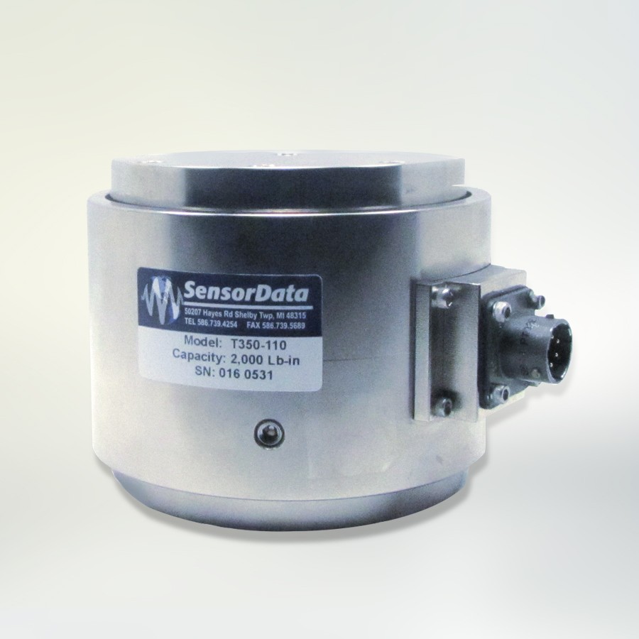 Short Axis Flange Drive Slip Ring Torque Sensor Model T350110