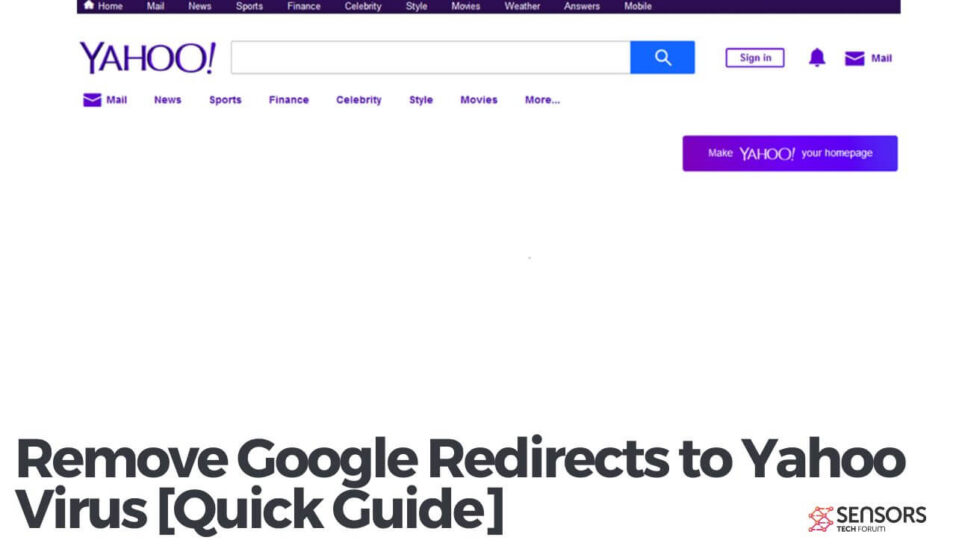 Remove Google Redirects to Yahoo Virus [5Min Guide]