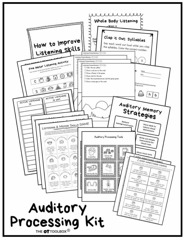 AuditoryProcessingKitTheOTToolbox Sensory Processing Explained