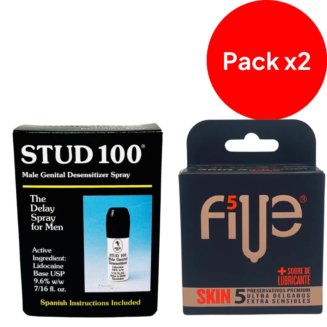 Pack X 2 Retardante Masculino Stud 100 Original Retardante Masculino