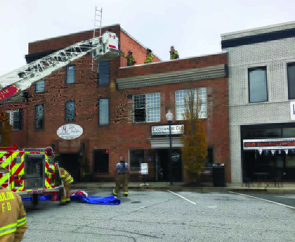 A fouralarm fire causes heavy damage in downtown Simpsonville The Simpsonville Sentinel