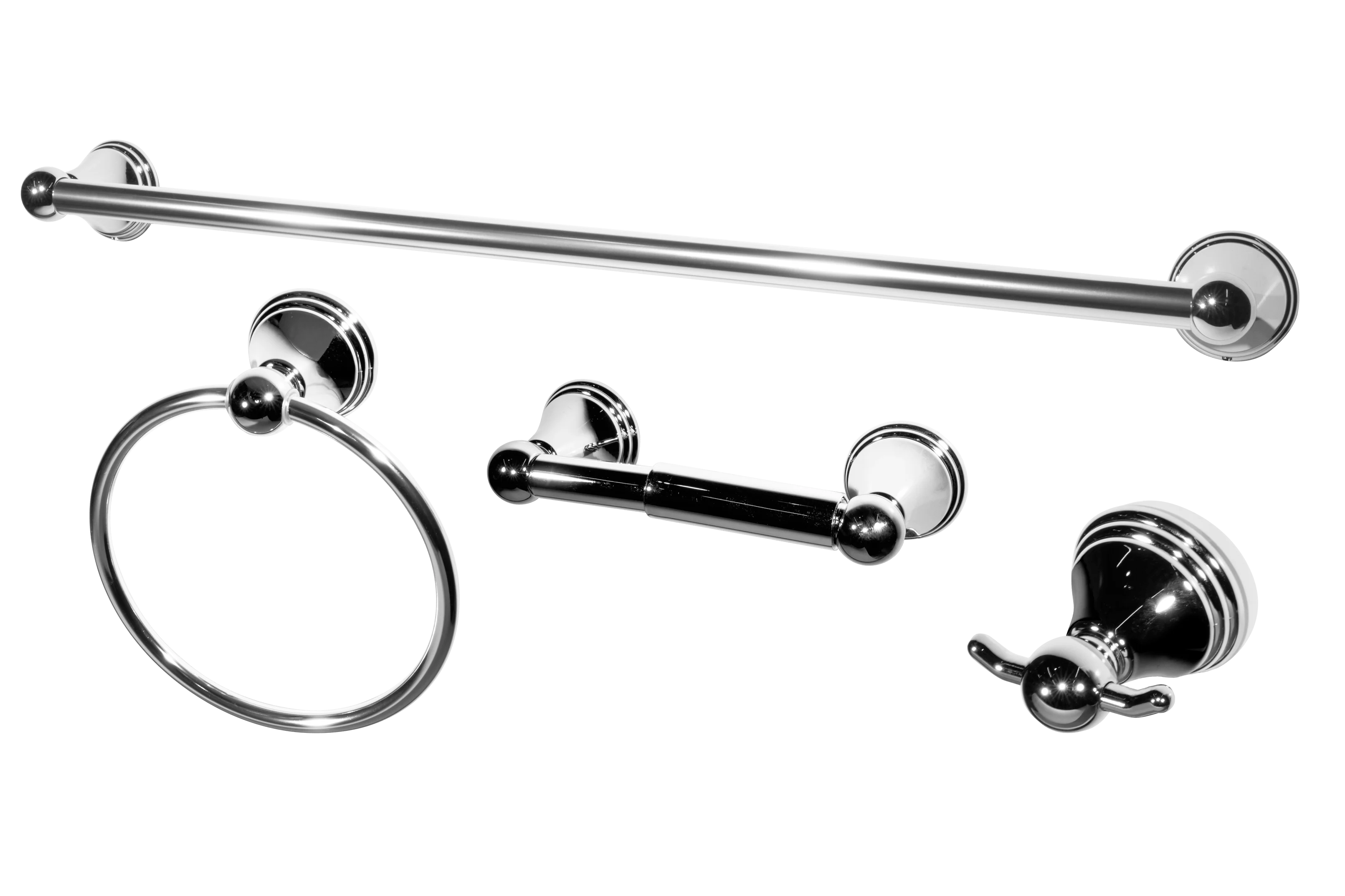 SENTO Fayer Collection 4Piece Bath Hardware Accessory Set