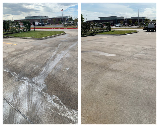 Parking Lot Cleaning, Houston, TX Sentry Soft Wash