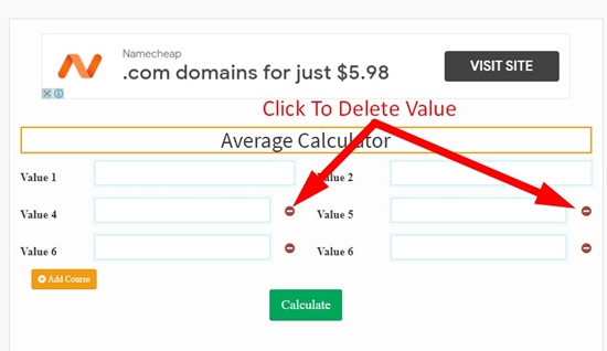 Average Value Calculator Online Average Finder SEOToolsCentre