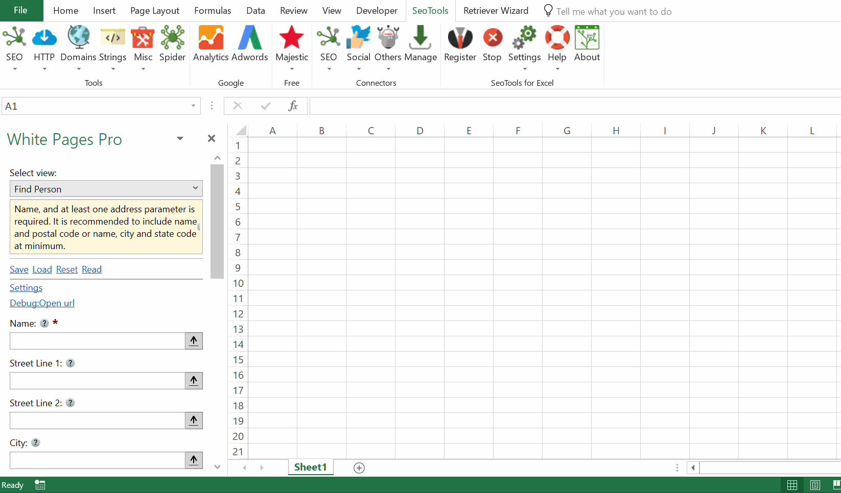 Whitepages Pro connector
