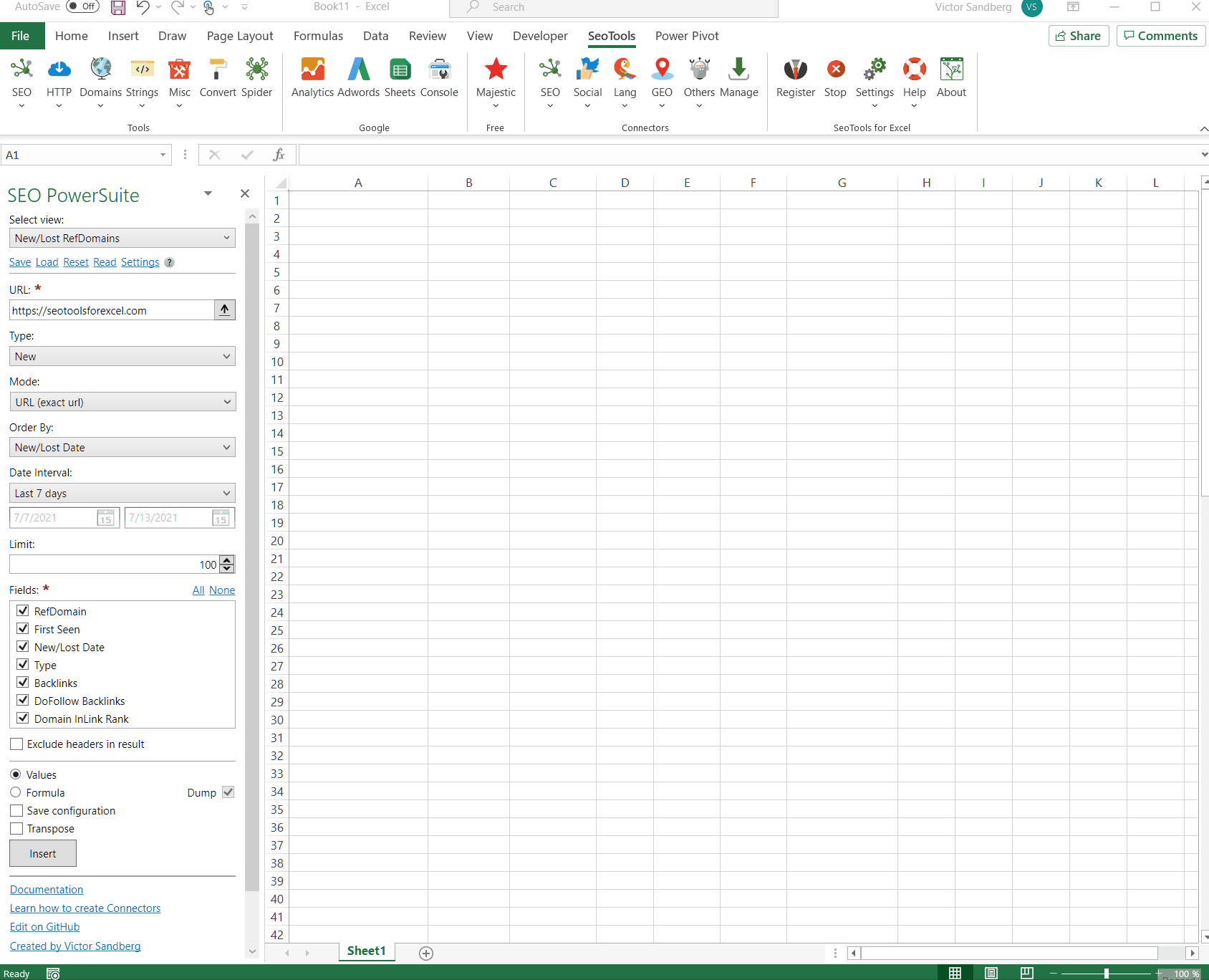 SEO Power Suite Connector