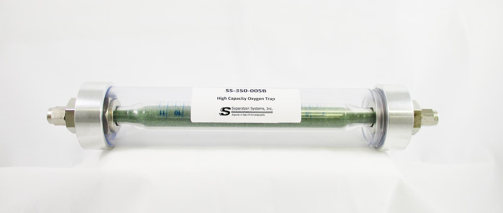 Oxygen Indicating Carrier Gas Trap (P/N SS350005B) Separation